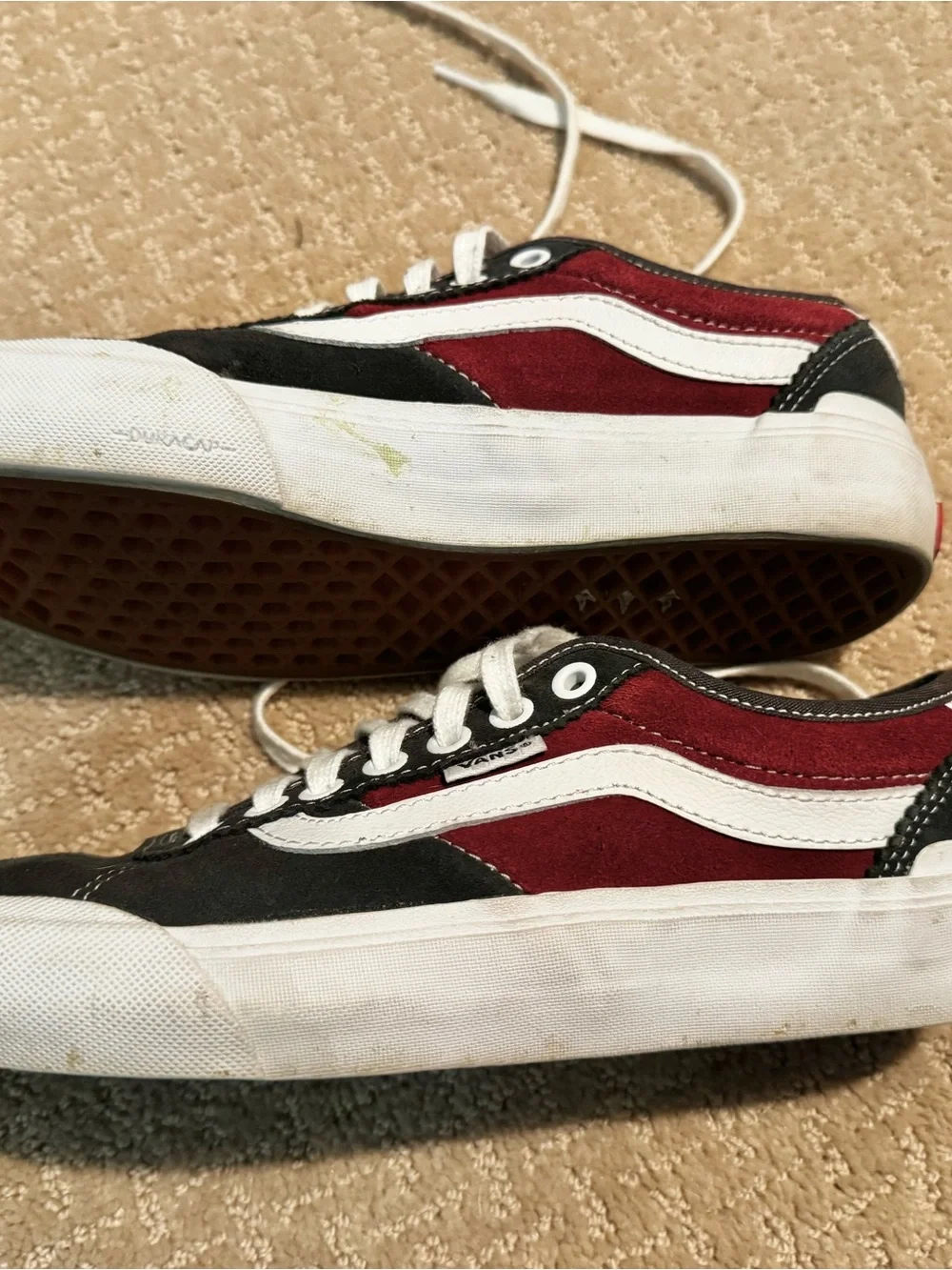 Vans Low-Top Ultra Cush Sneakers, Blue, Burgundy & White - Men’s 6.5 / Women’s 8 - Picture 6 of 8